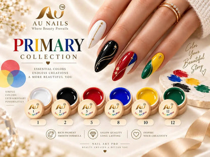 AU NAILS Primary Collection | Essential Nail Art Colors