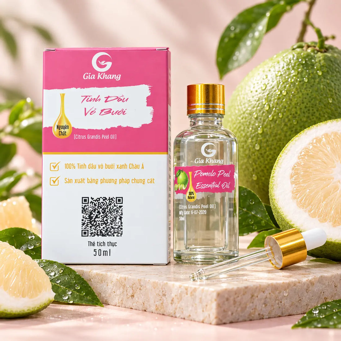 TINH DẦU SẢ CHANH GIA KHANG - Lemongrass Essential Oil 50ml