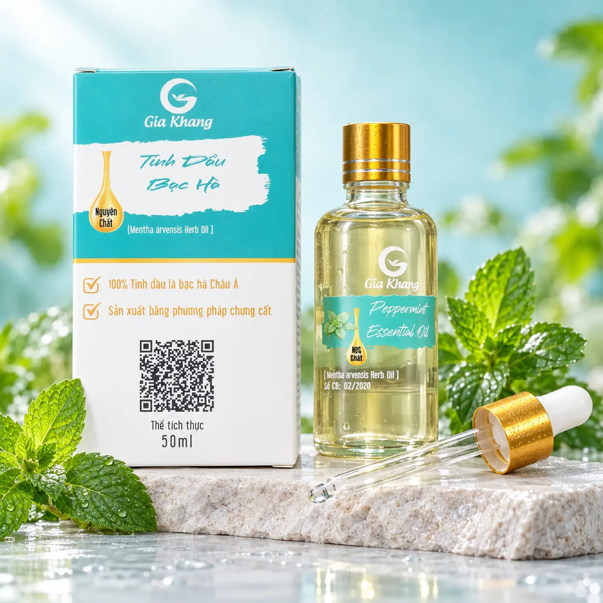 TINH DẦU SẢ CHANH GIA KHANG - Lemongrass Essential Oil 50ml