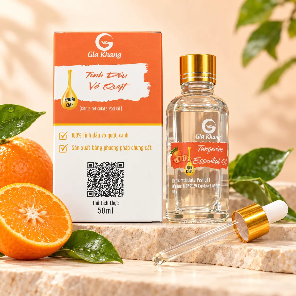 TINH DẦU SẢ CHANH GIA KHANG - Lemongrass Essential Oil 50ml