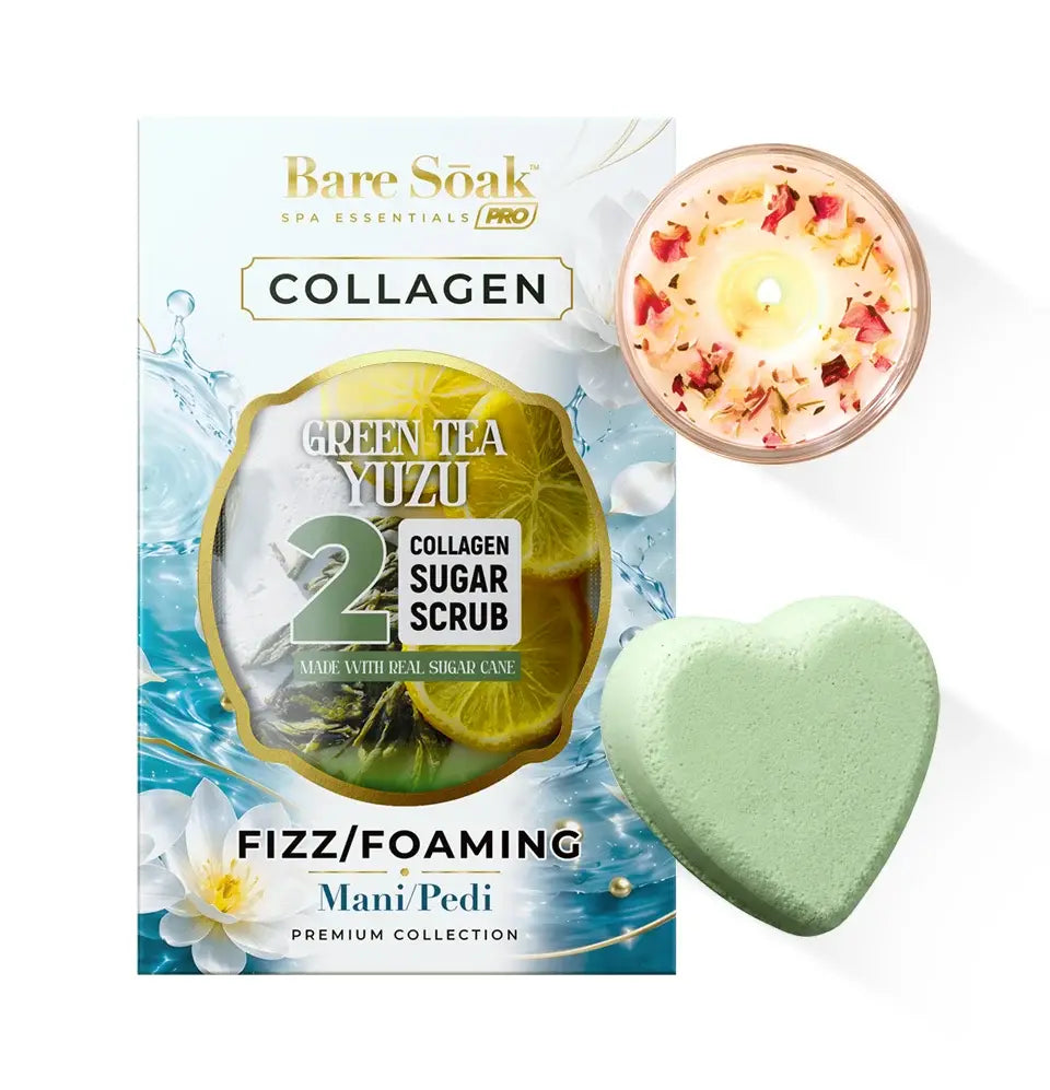 5 Steps • Collagen Pedi Bomb &amp; Massage Candle