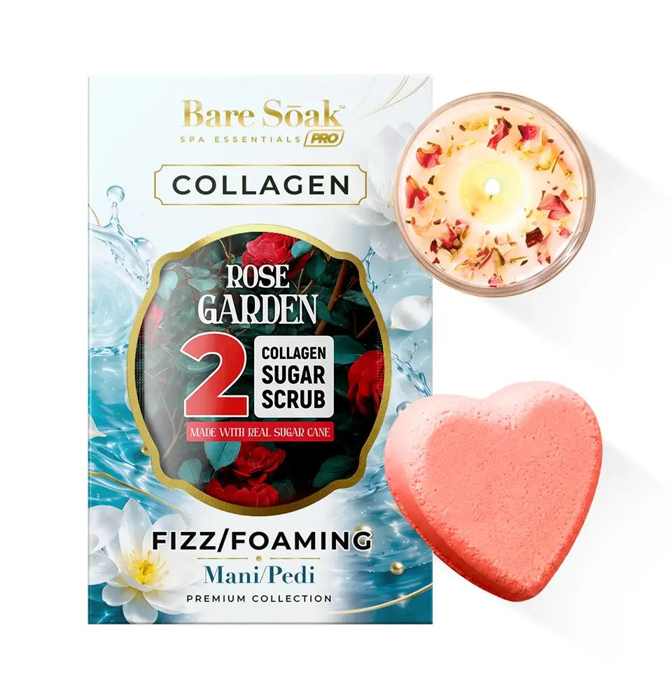 5 Steps • Collagen Pedi Bomb &amp; Massage Candle
