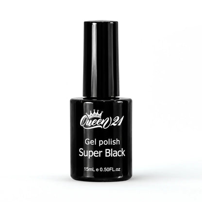 QUEEN 21 - Super Black Gel Polish 15ml/0.5oz
