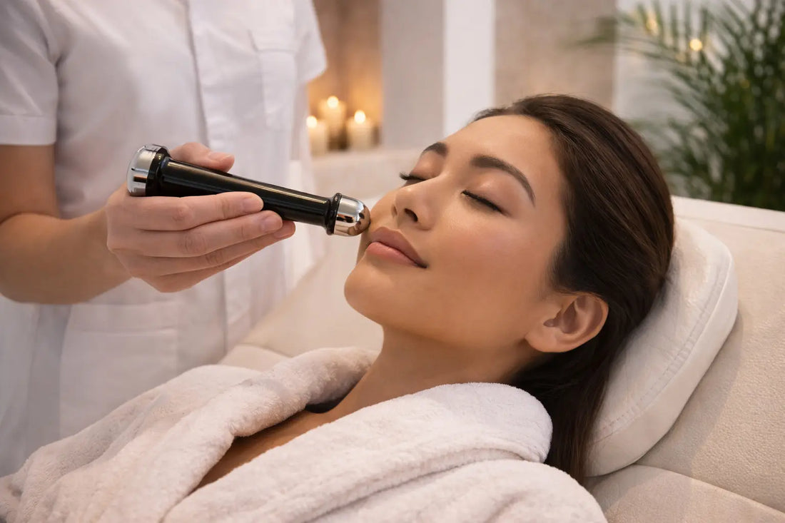MediWaxx™ Kansa Wand | Stainless Steel Spa Massage Tool with Holder