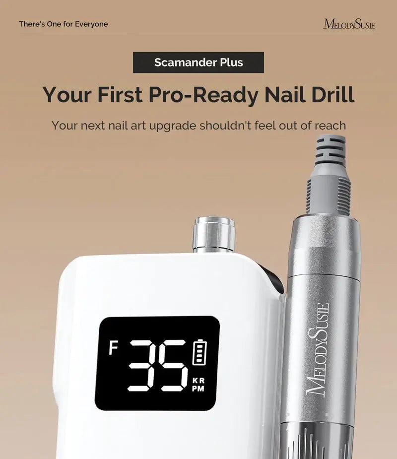 Scamander Plus (SM350A Pro) Clip-On Rechargeable 35,000RPM Nail Drill Gift Box