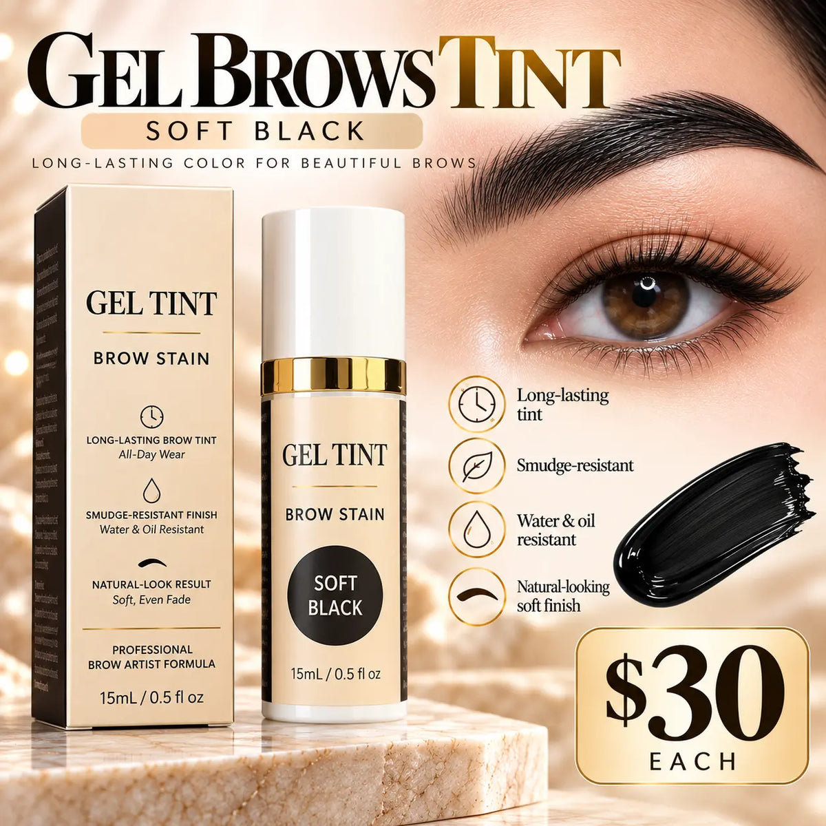 Gel Brows Tint – Brow Stain 15mL (Single or Complete Set)