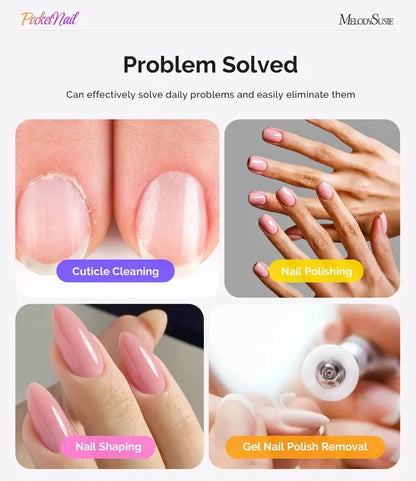 PocketNail PC100GR/PC100G Pen-Shaped Innovative Portable Rechargeable Nail Drill 20,000RPM