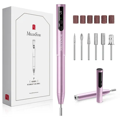 PocketNail PC100GR/PC100G Pen-Shaped Innovative Portable Rechargeable Nail Drill 20,000RPM