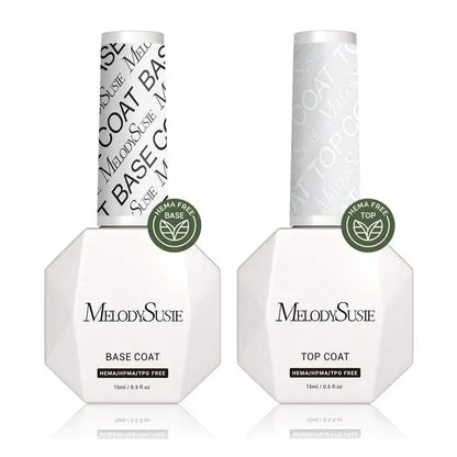 Top Coat &amp; Base Coat - HEMA-Free &amp; HPMA-Free &amp; TPO-Free Gel Nail Polish 0.5 fl oz/15ml