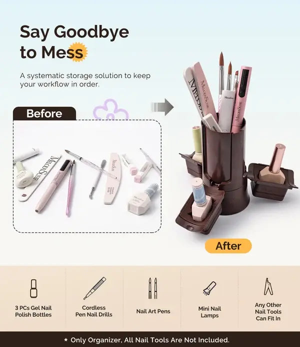 GelCarousel Rotatable Nail Art DIY Station