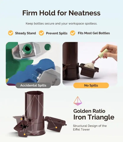 GelCarousel Rotatable Nail Art DIY Station