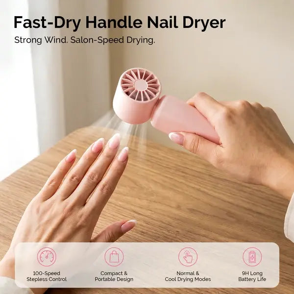 Portable &amp; Rechargeable P-ARTF13 Mini Nail Art Cooling &amp; Drying Fan
