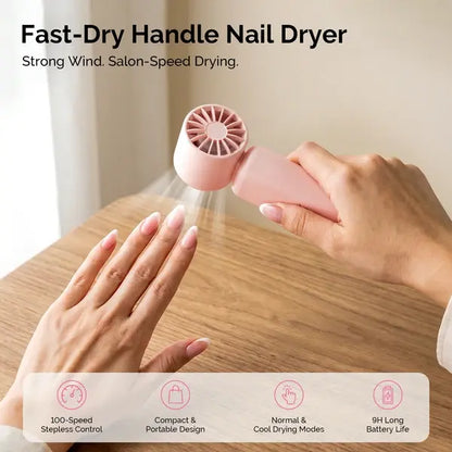 Portable &amp; Rechargeable P-ARTF13 Mini Nail Art Cooling &amp; Drying Fan