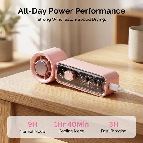 Portable &amp; Rechargeable P-ARTF13 Mini Nail Art Cooling &amp; Drying Fan