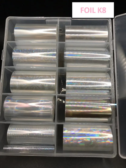 Transfer Foil Korean Style Design Box of 10 rolls (Many Styles Pick by choice)