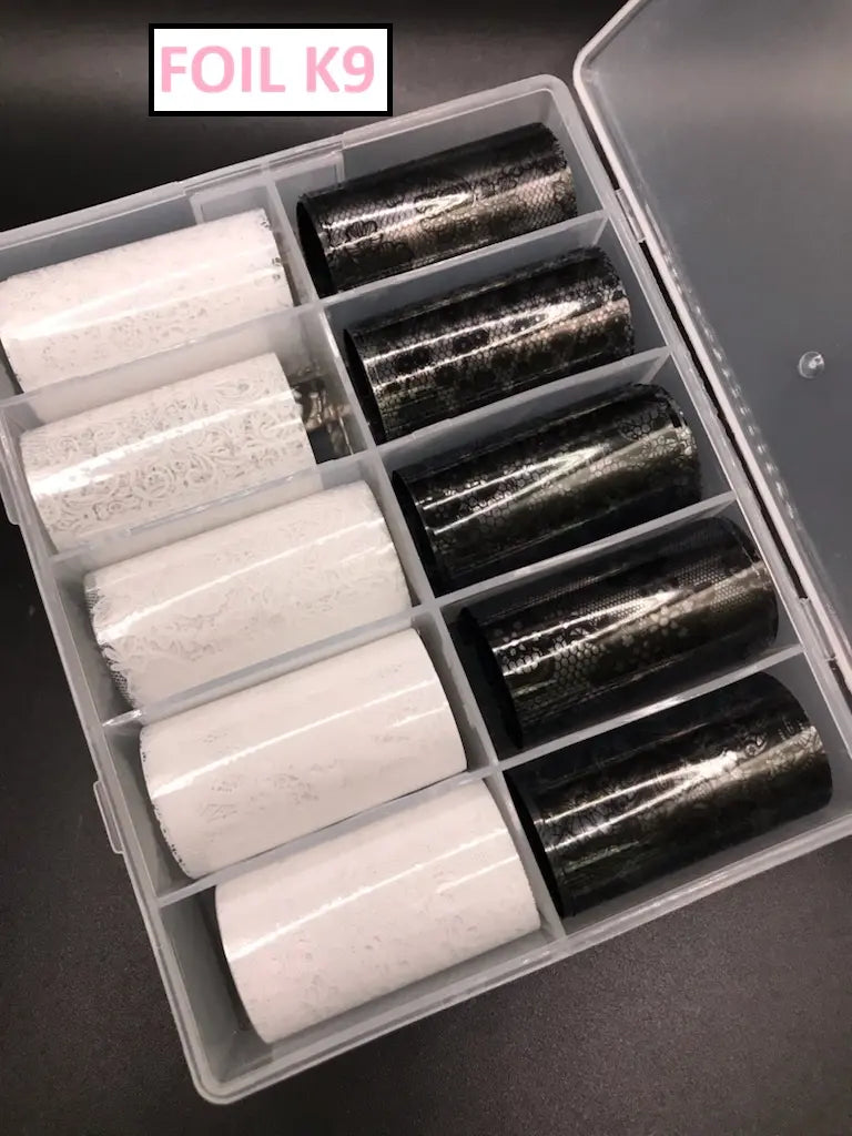 Transfer Foil Korean Style Design Box of 10 rolls (Many Styles Pick by choice)
