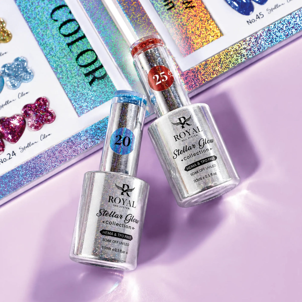 ROYAL NAIL ART - Stellar Glow Collection - 48 Colors