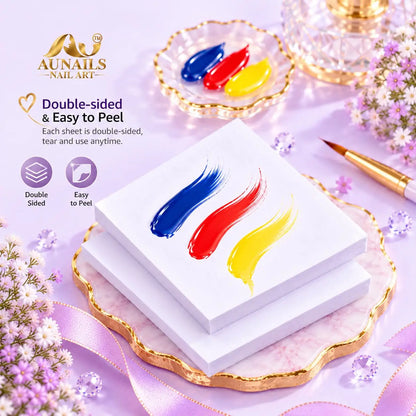 AU NAILS Disposable Nail Art Palette Paper – 50 Sheets