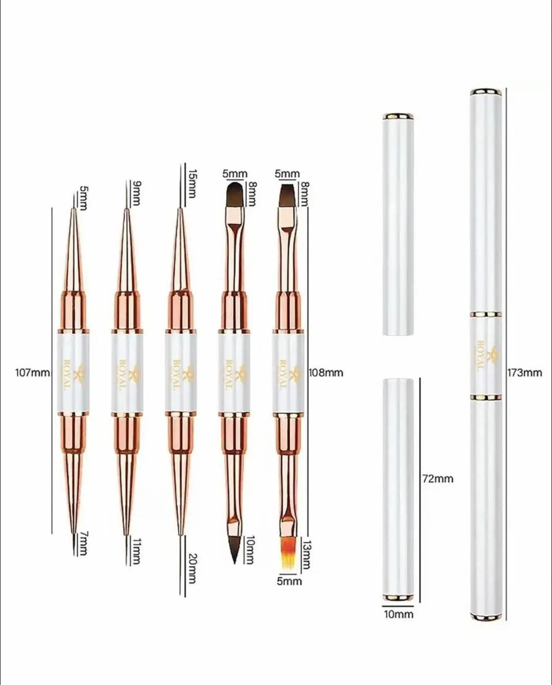 Royal Nail Art Brush Set (5pcs)