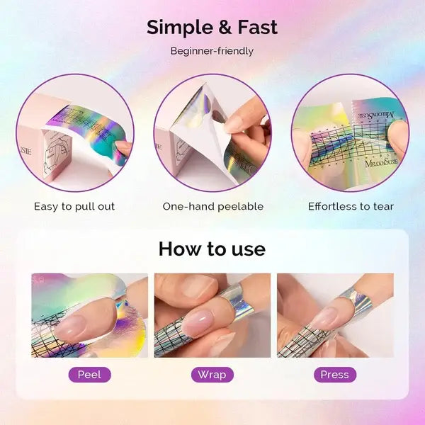 Nail Forms for Nail Extensions 100PCS