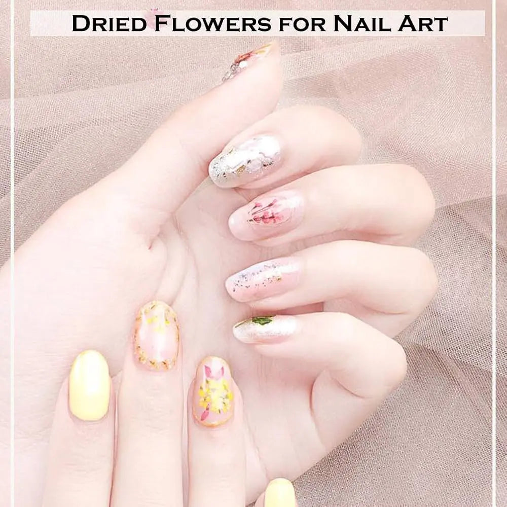 AU NAILS 12-Color Dried Flowers for Nail Art