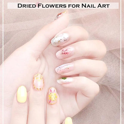 AU NAILS 12-Color Dried Flowers for Nail Art