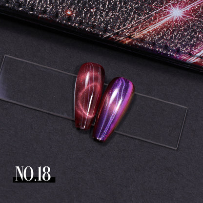 Aurora Chrome collection - 36 colors cateye gel