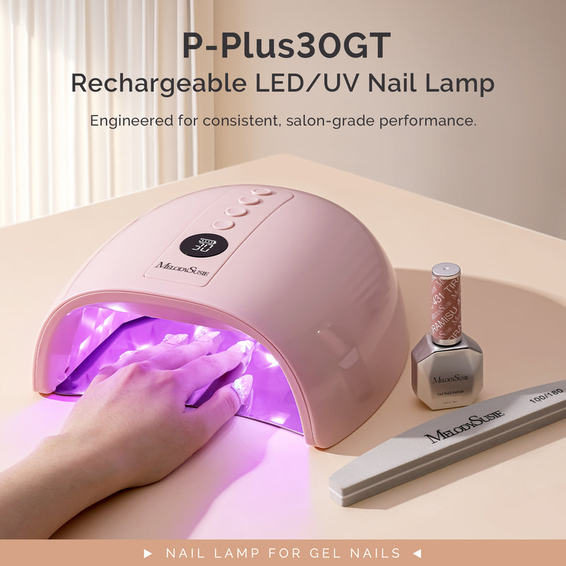 MelodySusie P-PLUS30GT Rechargeable Cordless UV/LED Nail Lamp