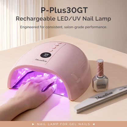 MelodySusie P-PLUS30GT Rechargeable Cordless UV/LED Nail Lamp