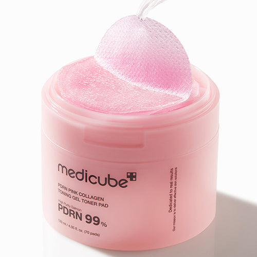 Medicube - PDRN PINK COLLAGEN TONING GEL TONER PAD 70ea