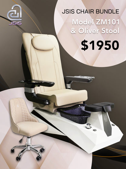 JSIS - Pedicure Spa Chair - ZM101 - FREE Oliver Stool