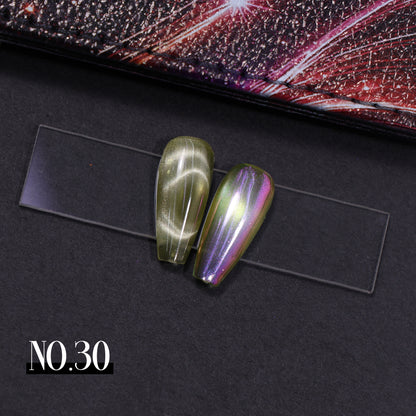 Aurora Chrome collection - 36 colors cateye gel