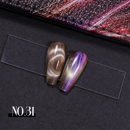 Aurora Chrome collection - 36 colors cateye gel
