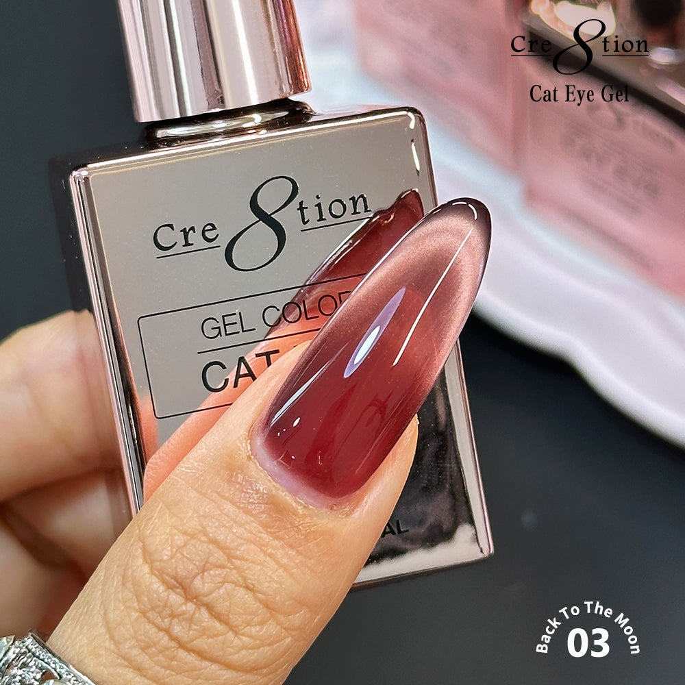 Cre8tion Back To The Moon Cat Eye Gel Kit – 12 Colors, 0.5 fl oz (15 mL) Each