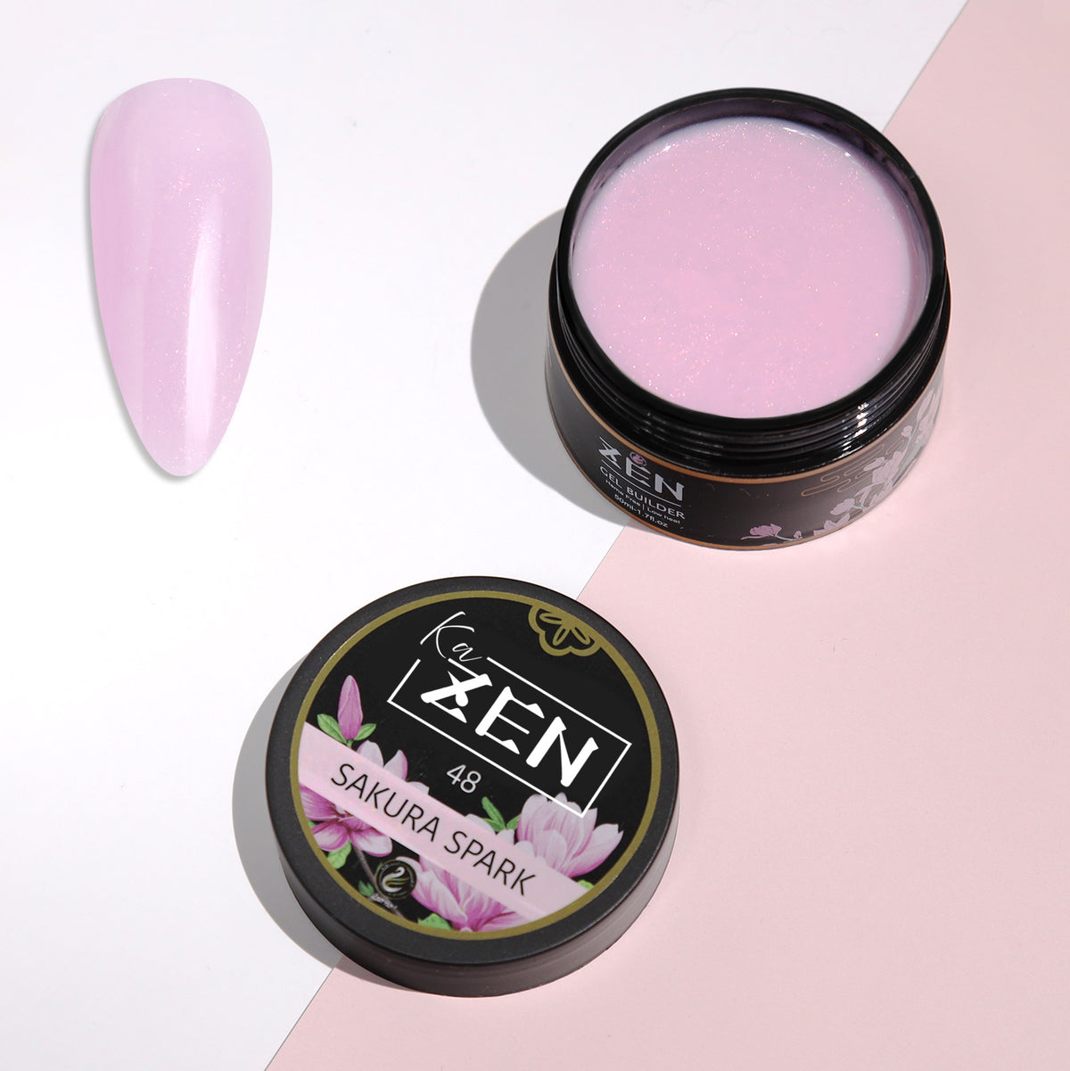 KaZEN | Builder Gel Sakura Glimmer Collection 