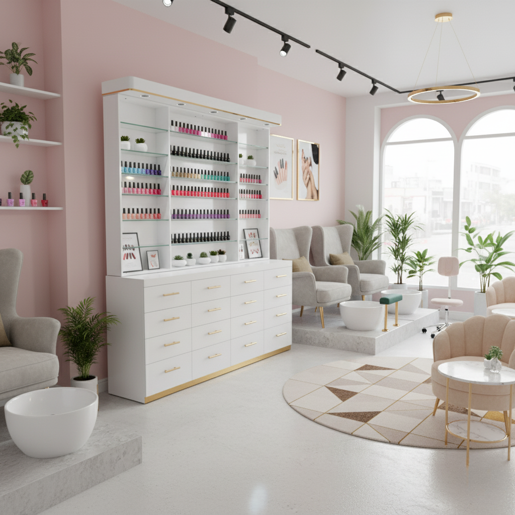 Nail Polish Storage & Display Cabinet - PICK UP ONLY