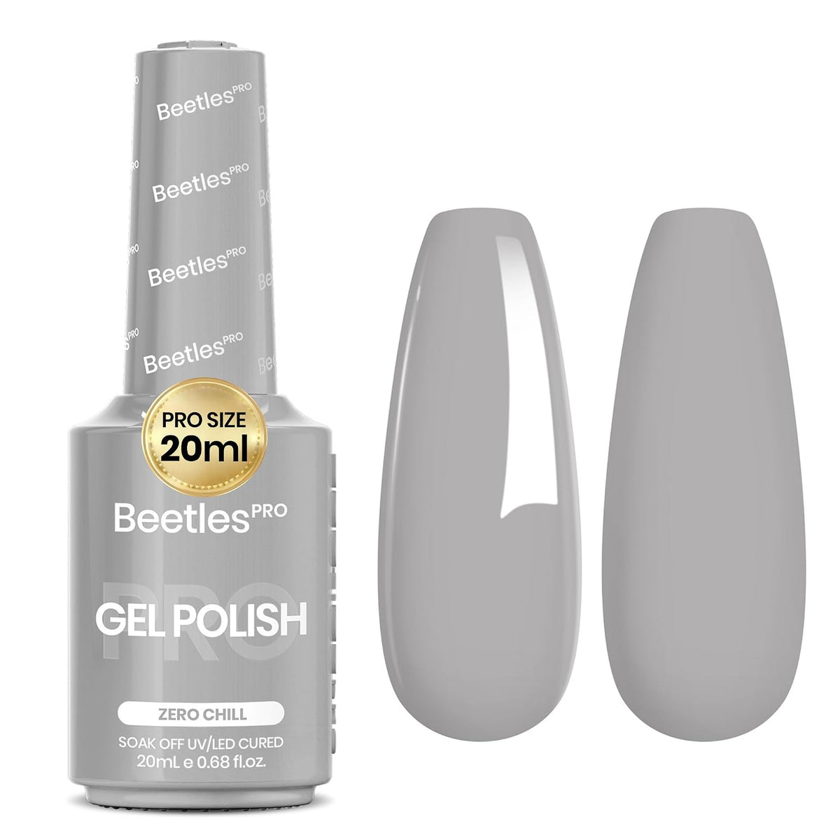 Beetles Pro Gel Polish, 20ml | Professional Nail Tech Formula, High Pigment Soak Off UV LED Long Lasting for Salon – 19 Colors