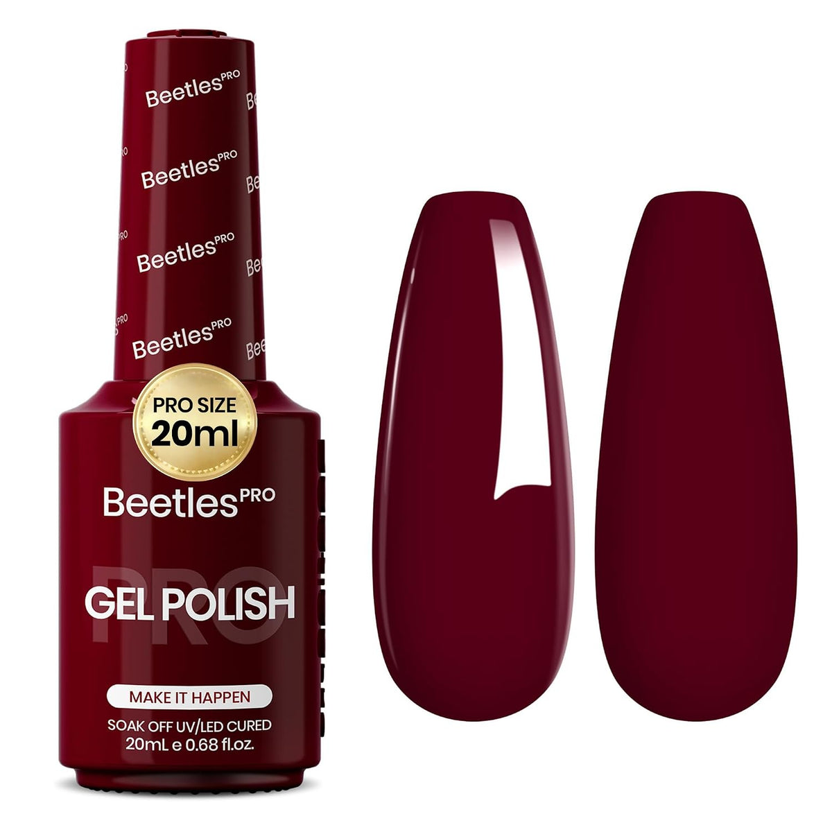Beetles Pro Gel Polish, 20ml | Professional Nail Tech Formula, High Pigment Soak Off UV LED Long Lasting for Salon – 19 Colors