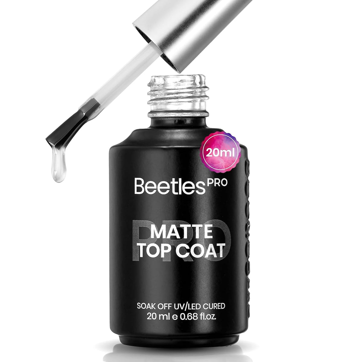 Beetles Pro Matte Top Coat Gel Polish For Professional Nail Salon 1Pcs 20ml