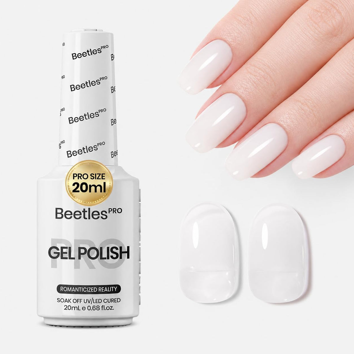 Beetles Pro Gel Polish, 20ml | Professional Nail Tech Formula, High Pigment Soak Off UV LED Long Lasting for Salon – 19 Colors
