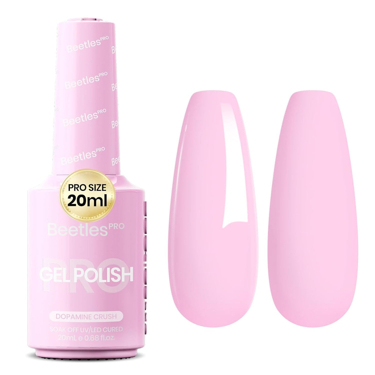 Beetles Pro Gel Polish, 20ml | Professional Nail Tech Formula, High Pigment Soak Off UV LED Long Lasting for Salon – 19 Colors