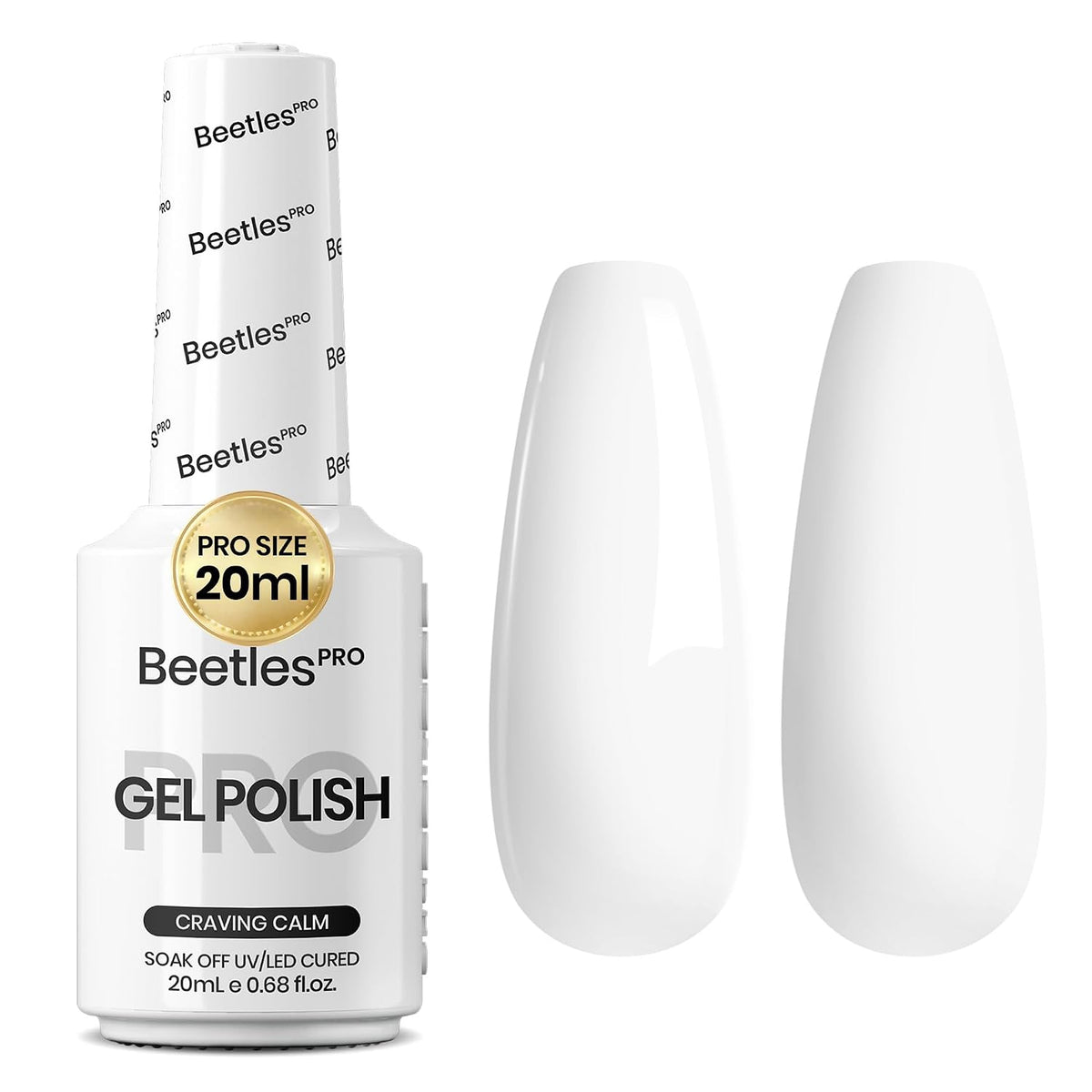 Beetles Pro Gel Polish, 20ml | Professional Nail Tech Formula, High Pigment Soak Off UV LED Long Lasting for Salon – 19 Colors