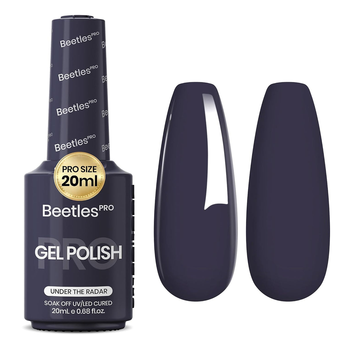 Beetles Pro Gel Polish, 20ml | Professional Nail Tech Formula, High Pigment Soak Off UV LED Long Lasting for Salon – 19 Colors