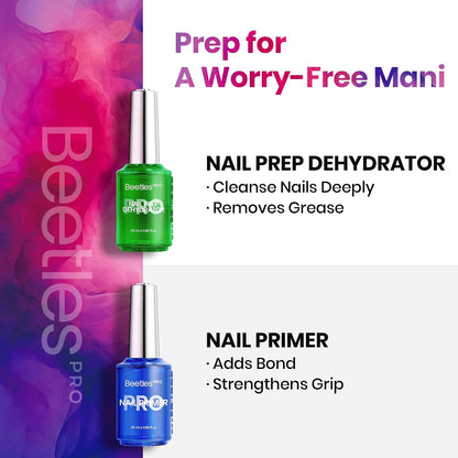 Beetles Pro 20ml Nail Dehydrator and Primer Hema-Free Natural Prep