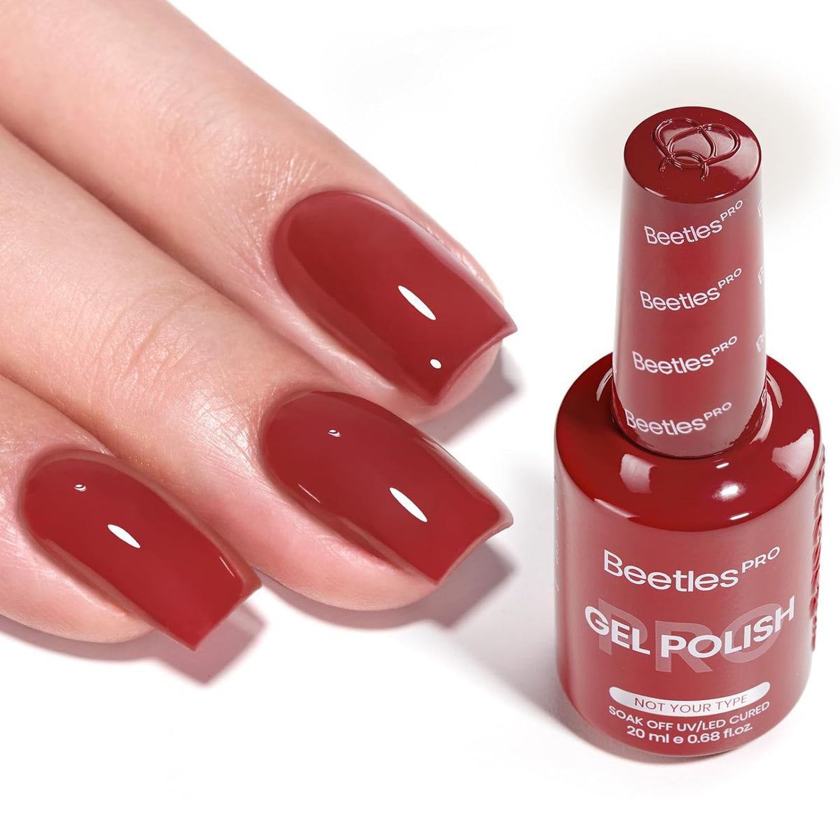 Beetles Pro Gel Polish, 20ml | Professional Nail Tech Formula, High Pigment Soak Off UV LED Long Lasting for Salon – 19 Colors