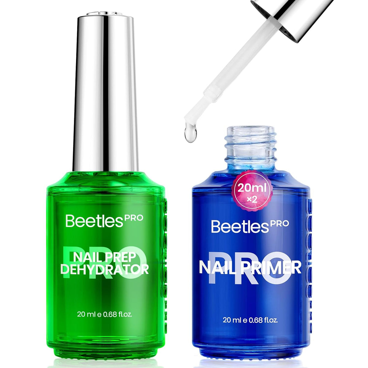 Beetles Pro 20ml Nail Dehydrator and Primer Hema-Free Natural Prep