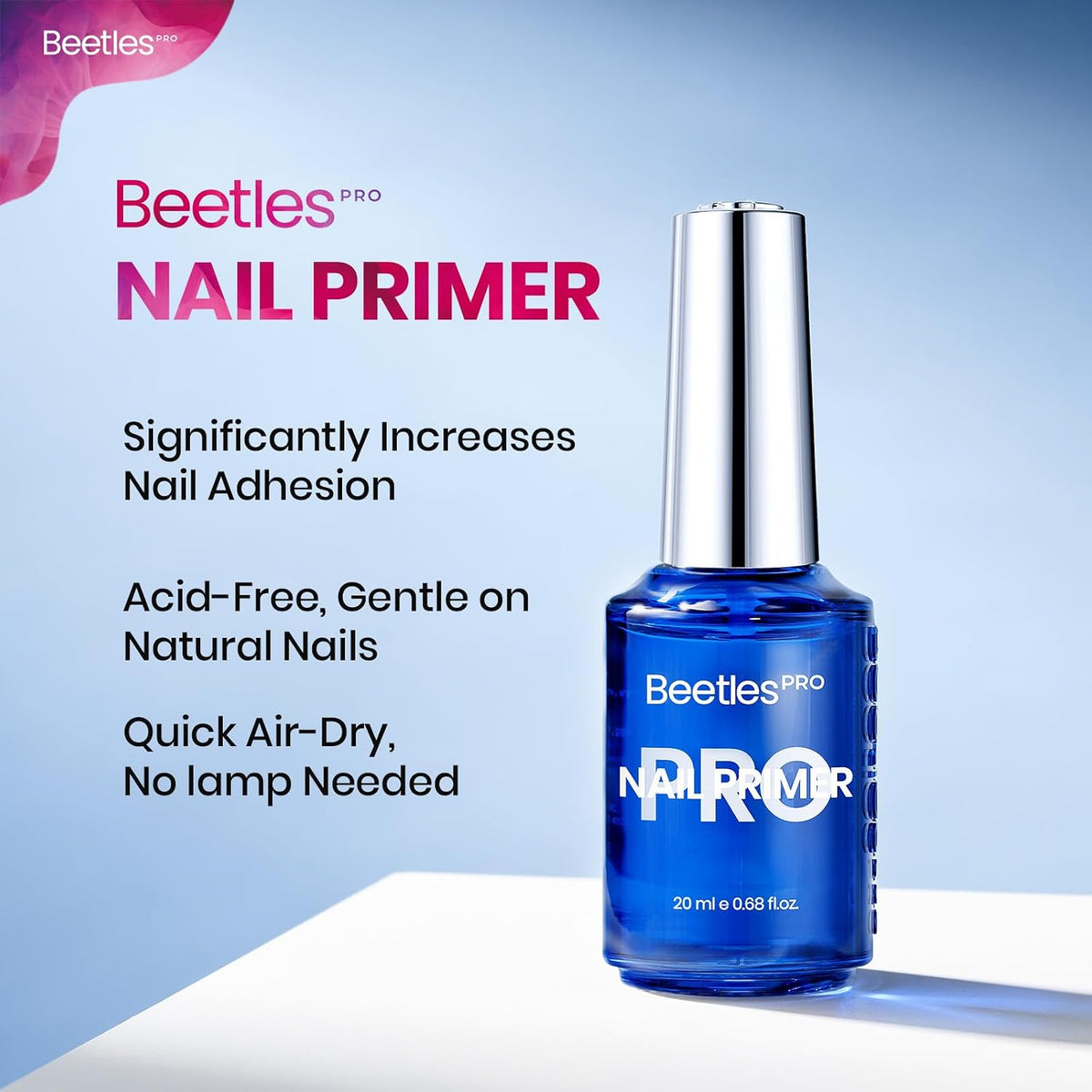 Beetles Pro Nail Primer for Gel Nail Polish 20ml Primer Hema-Free