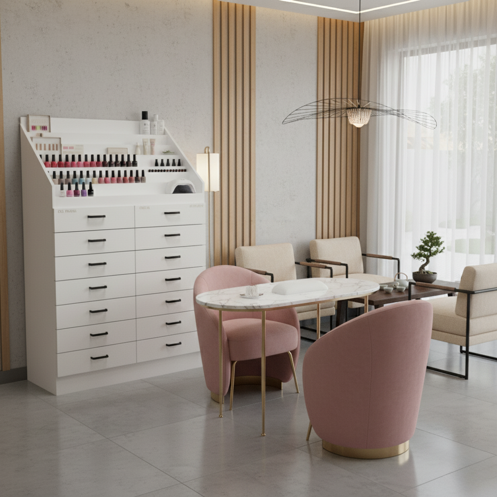 Nail Polish Storage &amp; Display Cabinet - PICK UP ONLY