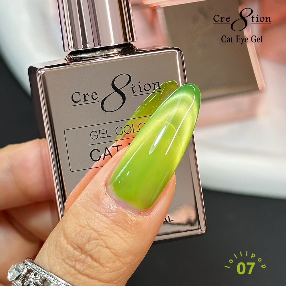 Cre8tion Cat Eye Lollipops Gel Kit – 12 Colors, 0.5 fl oz (15 mL) Each