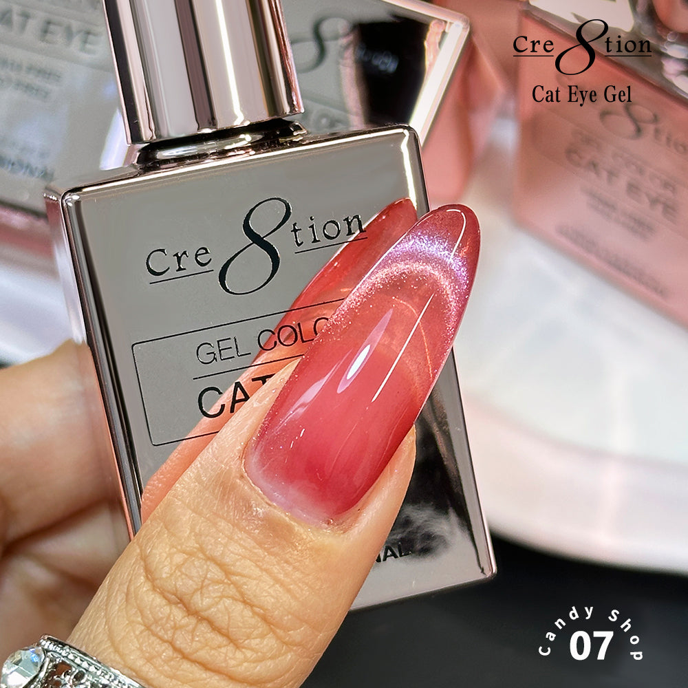 Cre8tion Cat Eye Candy Shop Gel Kit – 12 Colors, 0.5 fl oz (15 mL) Each